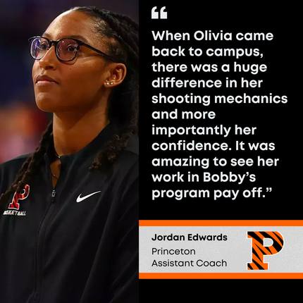Jordan Edwards, Princeton assistant coach testimonial