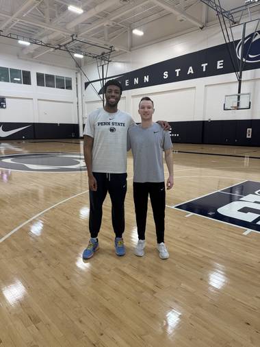 Bobby Perez with Josh Reed at Penn State